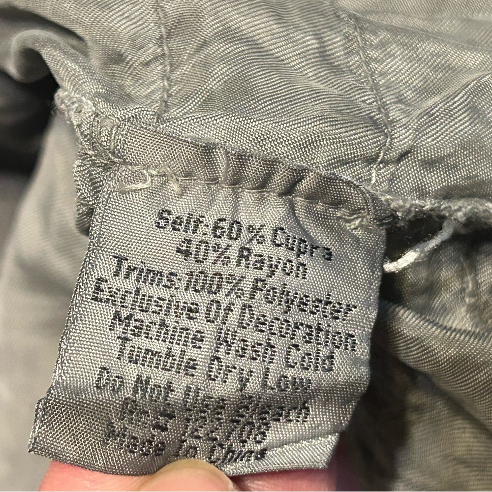 Johnny Was Pete & Greta Stylish Women's Gray Cargo Pants - Picture 10 of 10